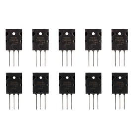 BOJACK 5 Pairs 2SA1943 2SC5200 Amplifier Transistor PNP NPN High Power Black Audio SiliconTransistor TO-3PL (Pack of 10 pcs)