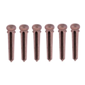 Guitar Bridge Pins Pins Guitar Bridge Pins Rose Wood String Peg Guitar Bridge Pins Tuning Inlay Pin Replacement Parts Instrument Accessories for Acoustic Guitar Pack of 6