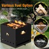 Giantex 4-in-1 Outdoor Pizza Oven, Wood Fired 2-Layer Pizza Maker