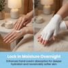 HJZHII 6 Pairs White Fingerless Gloves, White Cotton Gloves for