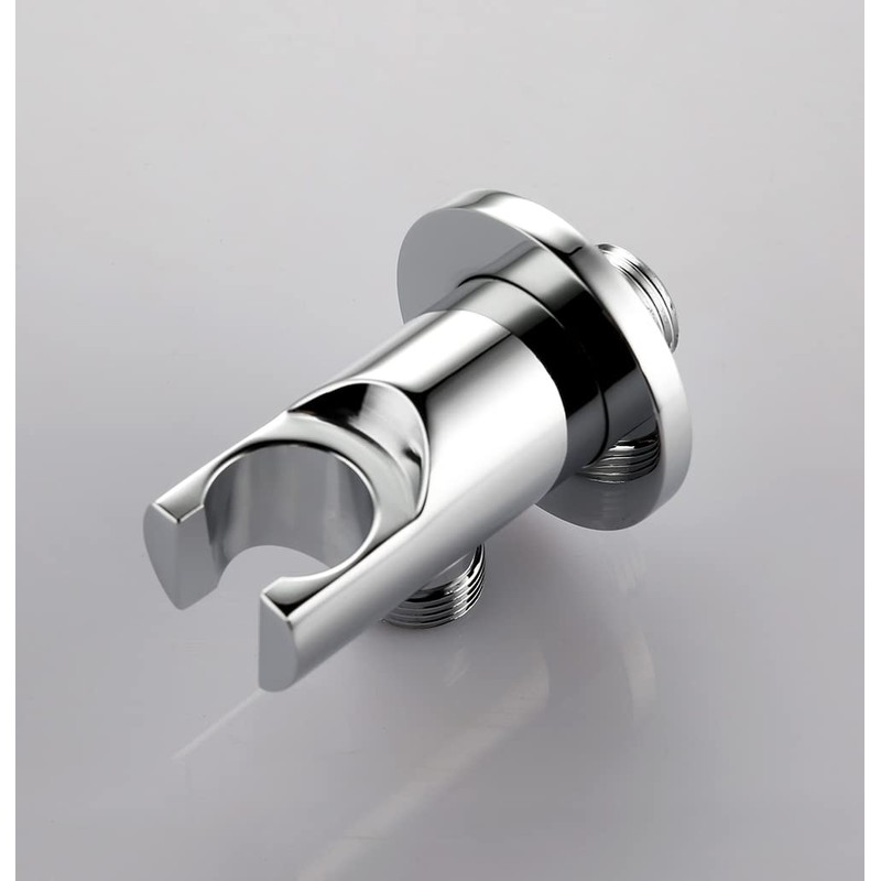 Solid Brass Wall Mount Handheld Shower Bracket Holder with Water