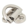 Stainless Steel Marine Folding Pad Eye Cleat Heavy Duty D