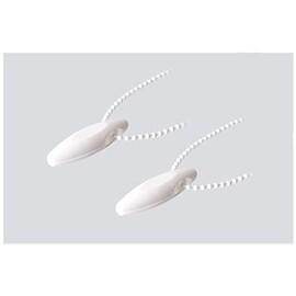 EFIXS Chain Weight for Roller Blinds, Slat Curtains and Chain Hoist Blinds – Colour: White – Pack of 2