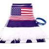 SIFRIMANIA Usa Fans 2 Piece Kit World Soccer Championship Scarf