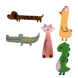Beaupretty 5PCS Animal Hair Clips Cartoon Alligator Hair Clamp Lovely Girls Hair Clips Animal Hairpin Cartoon Clips Accessories for Toddlers Girls