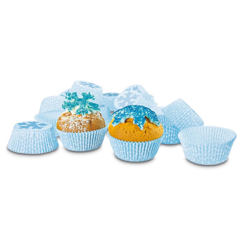 Staedter Maxi Ice crystal Paper Baking Tray, Light Blue, 50-Piece