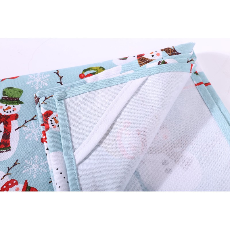 Christmas Snowmen Cotton Tea Towel