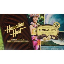 Hawaiian Host Alohamacs Milk Chocolate The Original Chocolate Covered Macadamia Nut, 14 Ounce