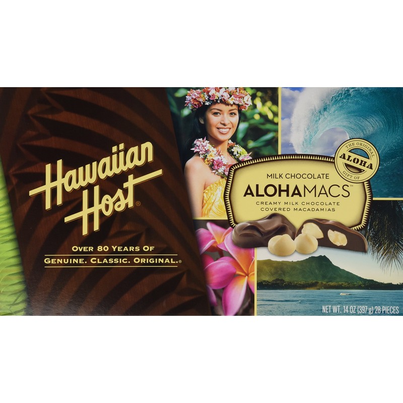 Hawaiian Host Alohamacs Milk Chocolate The Original Chocolate Covered Macadamia