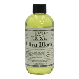 JAX Ultra Black - Metal Finishing Solution - Antique Finish Without Heat or Electricity - 8 Ounce