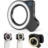 37mm+52mm Thread Macro Lens Fill Light, Portable Ring Light with