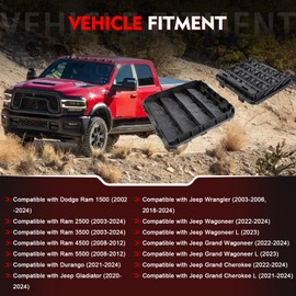 68323649AB 2PCS Big Horn Bodyside Aperture Exhauster Air Vent Set Compatible with Jeep,Dog Ram 1500 2500 3500 Replace 55055998AC 68157351AC 55055998AH 68323649AA 68157351AA