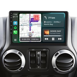 8 CORE 2G+64G Car Radio Stereo for Jeep Wrangler JK Compass Grand Cherokee Dodge Ram, Wireless CarPlay/Android Auto 10.1 Inch 1280 * 720P IPS Touch Screen Android 13 GPS WiFi 32-Band DSP HD Camera