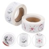 CAXUSD 2 Rolls Thank You Stickers Creative Flower Decals for