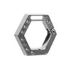 WANERSEN Titanium Keychain Hexagonal Keychain Car Keychain Pendant EDC Gadgets