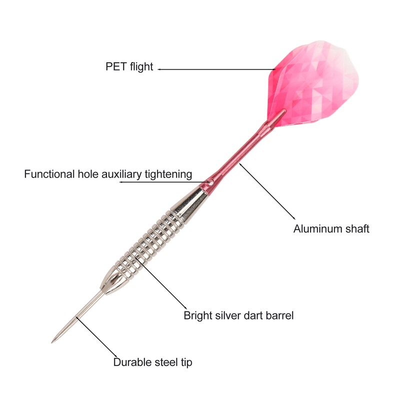 Steel Tip Darts Set Professional Darts Deep Groove Barrel Aluminum