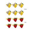 Strawberry and Lemon Napkin Rings Alloy Napkin Rings Napkins Rings