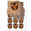Sniggle Sloth Angry Bull Cow Head with Horns Temporary Tattoo
