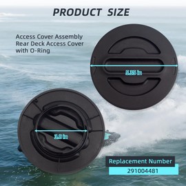 Access Cover Assembly Rear Deck Access Cover with O-Ring, Replacement Number: 291004481, Compatible with Sea-Doo Jet Ski Access Cover, Suitable for 2Seadoo GTI GTX RXT GTR Wake Fish Pro Explorer.