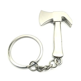 Stainless Steel Woodcutting Mini Axe Metal Keyring