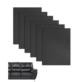 6 Piece Synthetic Leather Repair Sheet Sofa Car Seat Black 7.9 x 11.8 inches (20 x 30 cm) Faux Leather Repair Seat Furniture Leather Repair Synthetic Leather Repair Tape Sofa Furniture Repair Car Faux