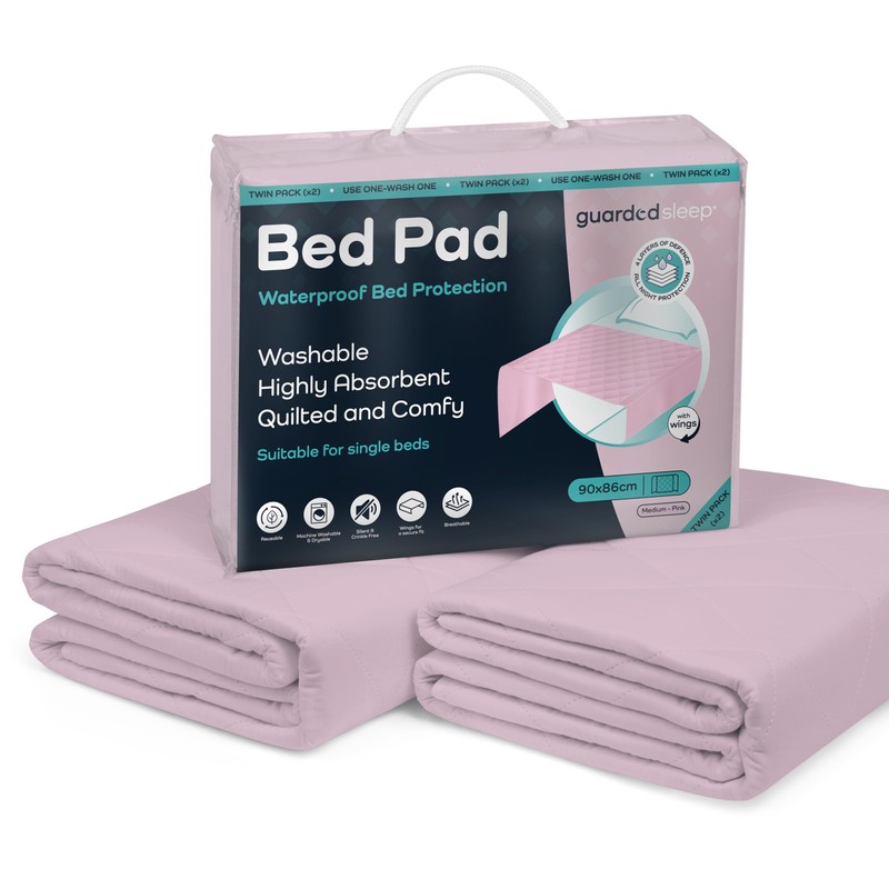 Guardedsleep potty training bed sheets, 100% waterproof bed pad for