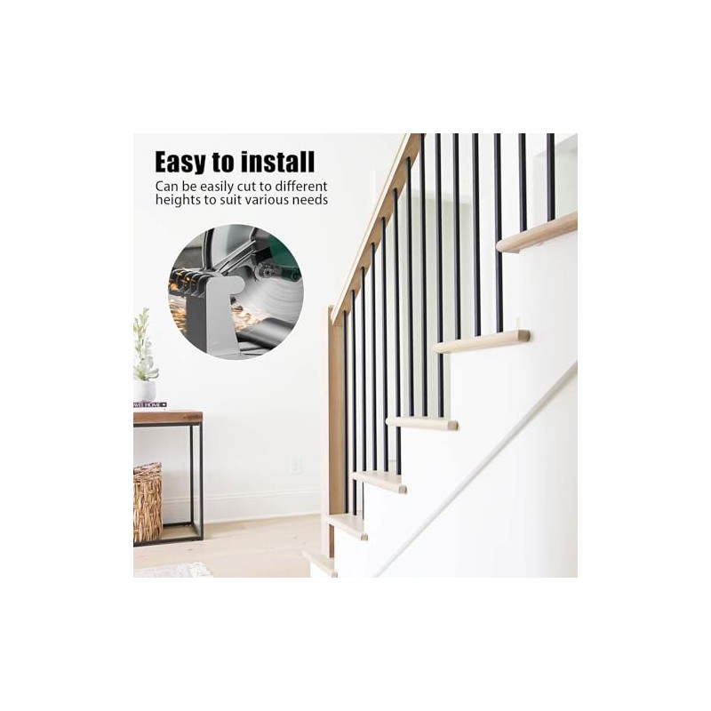 15 Pcs Iron Balusters for Staircase, 1/2" x 44" Wrought