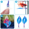WILLBOND 2 Pcs Blue Silicone Betta Fish Bed Leaf Hammock