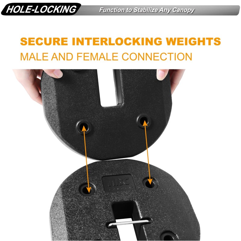ABCCANOPY Easy Canopy Weights with Lock Design for Wind Resistance,