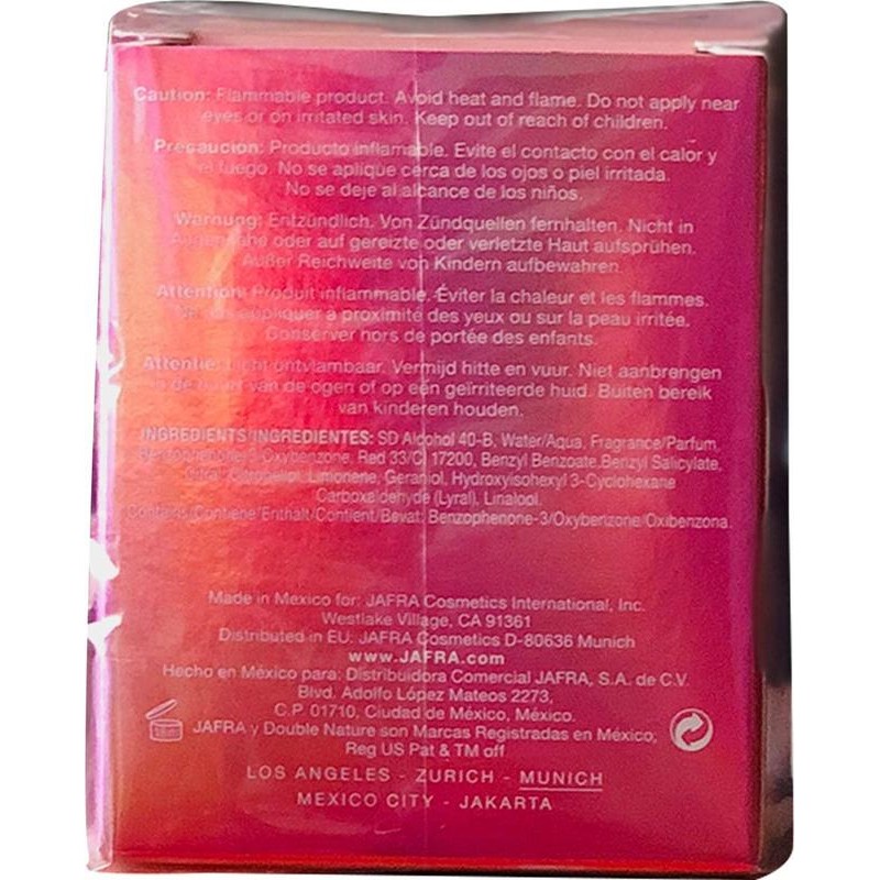 CRAZY DOUBLE NATURE EAU DE TOILETTE JAFRA