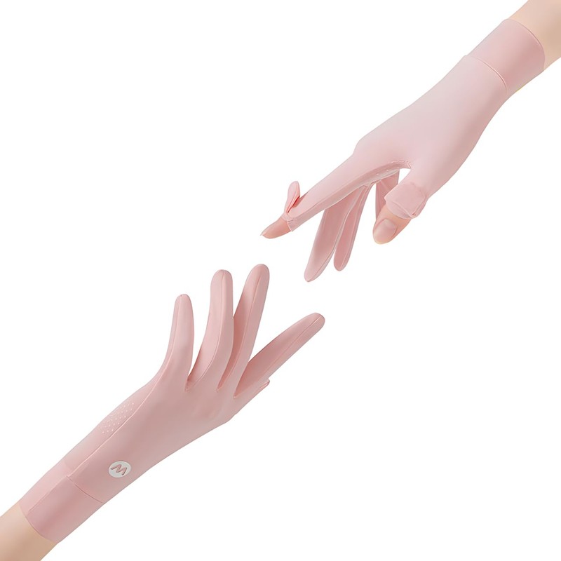 Ice Silk Sunscreen Gloves UV Protection Mittens Non-slip Touch Screen