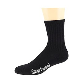 Smartwool® Classic Hike Full Cushion Crew Socks for Men and Women – Light Cushioning – Blended Wool Black LG (US Men's Shoe 9-11.5, Women's Shoe 10-12.5) One Size