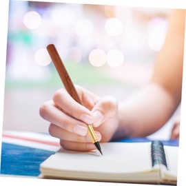 Operitacx Nachfüllbarer Pinselstift Aus Holz Zum Schreiben Kalligraphie-üben Weiche Spitze Tragbar für Chinesische Schriftzeichen