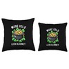 More Gold Less Blarney Shamrock St. Patrick's Day Throw Pillow