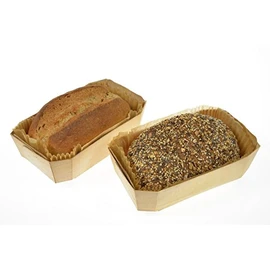 Wood Dish With Baking Parchment Inserts