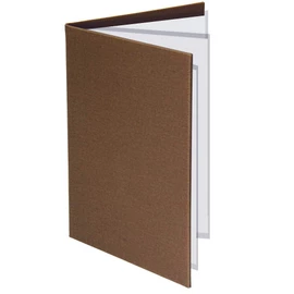 Menu Book Hardcover 6 Pages (3 Sheets 6 Sides) A4 PRO-MFA4-6 (Brown)