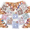 Nail Art Water Slide Tattoo Stickers Decals Flowers Butterflies Birds