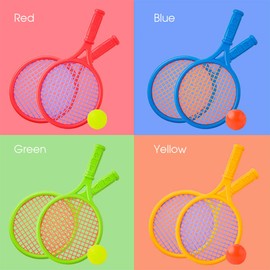 Kids Tennis Racquet Set Children Funny Tennis with Balls for Home Garden Beach Outdoor School Training Sport