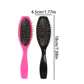 Tabanzhe Wig Comb Set-2PCS Stainless Steel Needle Brushes Wire Cushion Wig Professional Wig Brush for Synthetic Hair Extension Wigs Small Doll