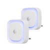 YUNLEX Pack of 2 Night Light Socket with Motion Sensor