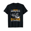 Never Underestimate An Old Man On A Snowmobile T-Shirt