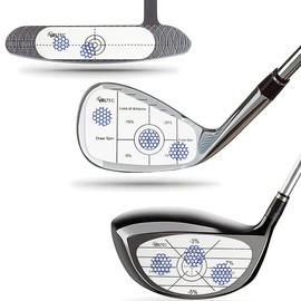 Veltec Premium Golf Impact Tape Labels, Self-Teaching Sweet Spot and Consistency Analysis, 300 Pieces (100 Wood, 100 Iron and 100 Putter), Useful Training Aid Improve Ball Striking