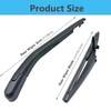 Rear Windshield Wiper Arm Blade Set Replacement for Toyota 4Runner
