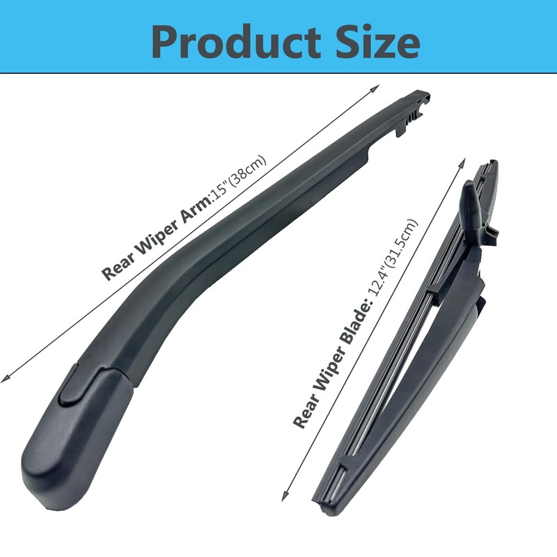 Rear Windshield Wiper Arm Blade Set Replacement for Toyota 4Runner