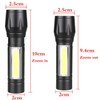 CLEZGO Rechargeable Flashlights High Llumens LED-Mini USB Rechargeable Flashlight for