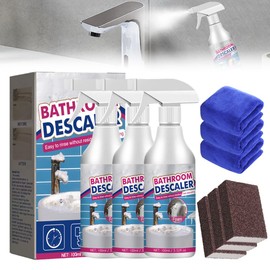 Coloday Coloday Stubborn Stains Cleaner, Stubborn Stains Cleaner Bathroom Descaler Cleaner for Bath Shower Glass, 2024 Upgrade Bathroom Descaler Cleaner All Purpose Bathroom Descaler Foam Spray (3)