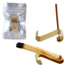 [G:Land] Incense Stand, Stylish, Popular, 2-Way Palo Santo Holder, Incense Holder, Made of Brass, Meditation, Purification, Developed in cooperation with a long-established brass craft manufacturer,