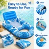 Inflatable Pool Lounger for Adults – Cooling Mesh Floating Chair