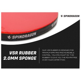 Spindragon Apex Carbon Ping Pong Paddles | Professional Table Tennis Paddles with Carbon Fiber, Premium Rubber & Protective Carry Case to Elevate Your Play