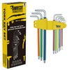 9 Piece SabreCut SCTX009S Soft Grip Extra Long Torx Key